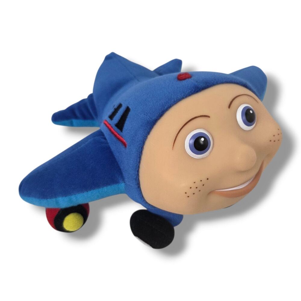 Jay Jay The Jet Plane 9” Plush Puppet Vinyl Face Retired Vintage 2000 Kidpower
